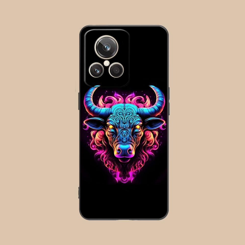 Bull Head Phone Case for Realme GT 8 Neo Pro C75 73 71 C67 65 C55 53 C35 31 C20 15 Soft TPU Shockproof Cover