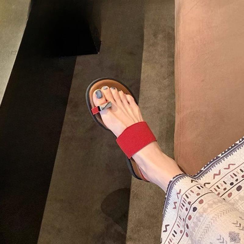 Slippers Women's Shoes Wedge Heels Soft-soled Flip-flops