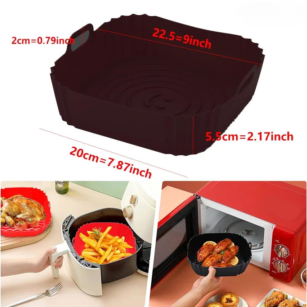 Pan Lining Stanleys Cup Chicken Air Fryers Home Pans Silicone Air Fryer Molds Air Fryer Kitchen Utensils Pot Pizza Dining Basket