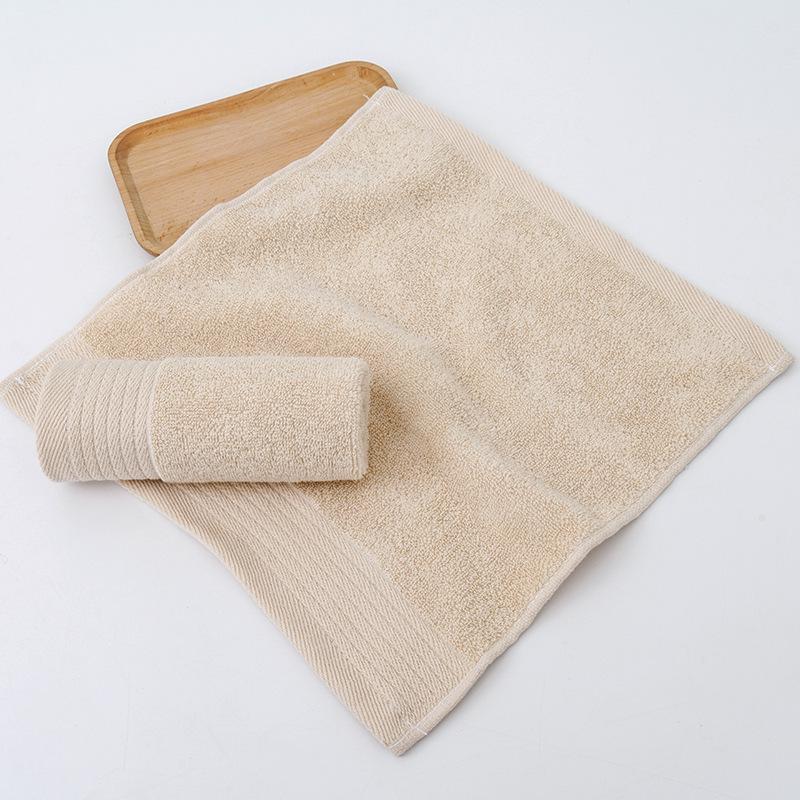 Solid Color Soft Cotton Baby Towel - 35x35 Cm, Absorbent for Face Wash & Saliva, Ideal for Children
