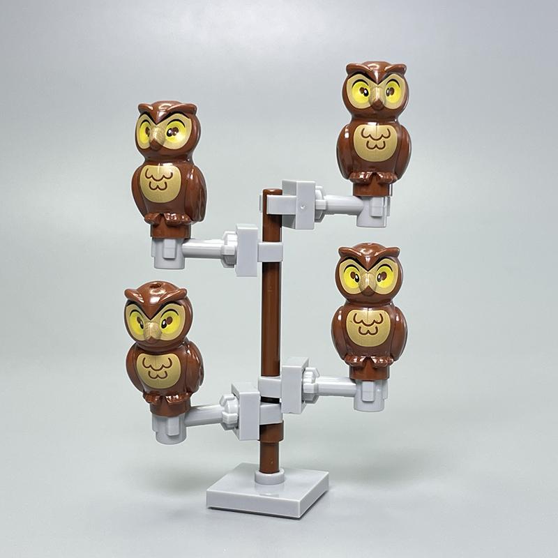 Non-Toxic Moc Block Animals The Rabbit Bird Dog Pet Cat Model Building Blocks Toys For Children Blocks Gifts For Kids Learning Toys