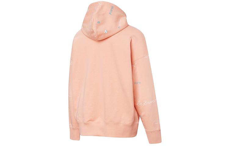 PUMA Sweatshirts Women's Apricot Red Hooded Moderate Regular 531282-26