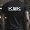 Unisex KSK Print TShirt Rugged Outdoor Training Tee with KSK Soft Comfortable Casual Wear AllSeason Round Neck Top