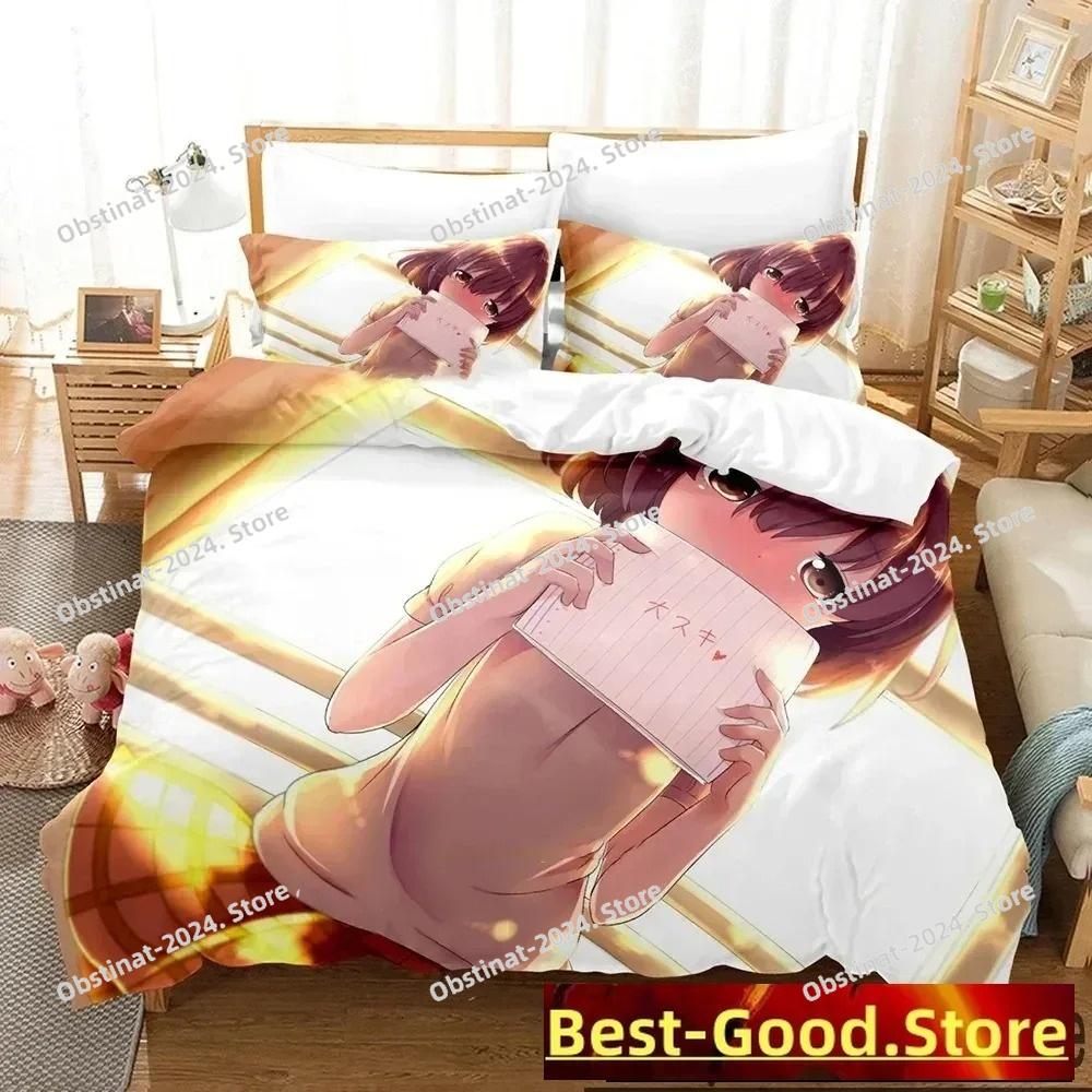Anime A Silent Voice The Shape of Voice Bedding Set Duvet Cover Bed Set Quilt Cover Pillowcase Comforter king Queen Size