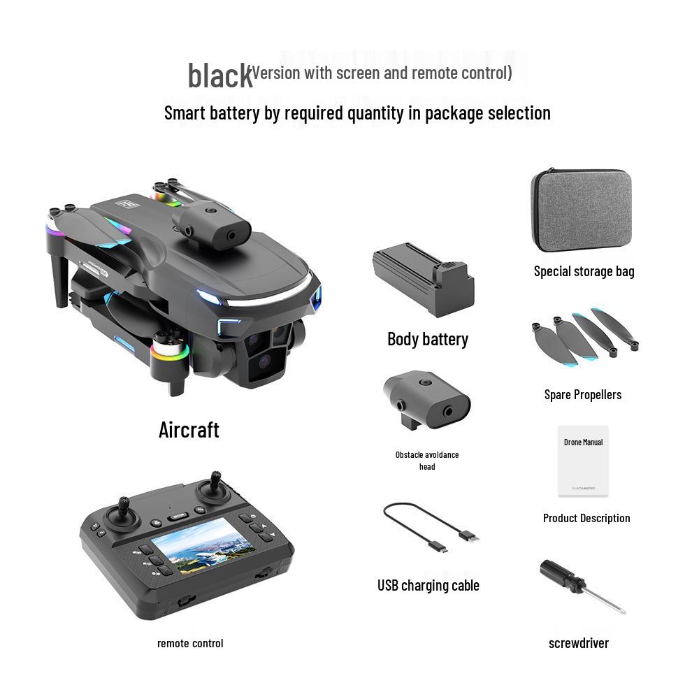 Walker M10 H20 Drone: New Model with Screen Control, Intelligent Obstacle Avoidance, Quadcopter Aerial Photography, Remote Control Airplane Toy