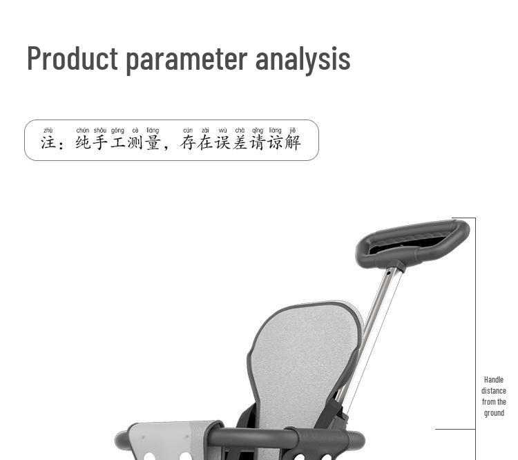 Lehký skládací pohodlný kočárek - Obousměrný čtyřkolový design pro kojence a děti