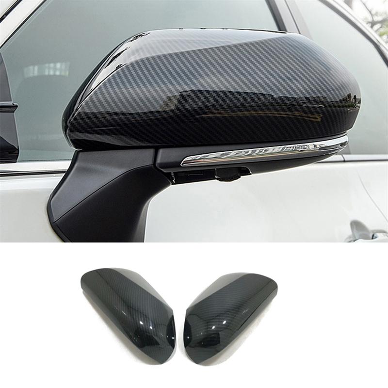 For Toyota Camry XV70 2018- Carbon Fiber Car Rearview Mirror Cover Side Wing Cap Shell Protective Case Accessories