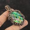 Abalone Shell Pendant Copper Wire Wrapped Pendant Gemstone Jewelry Handmade Pendant Gifts For Her Copper Jewelry Dainty Pendant Wire Jewelry