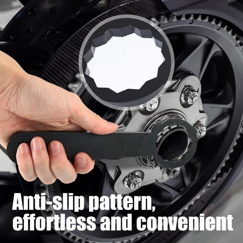 Motorrad 36mm Hinterradachsmutter Schraubenschlüssel Werkzeug Mit Ergonomischem Griff Für Einfache Bedienung Zuverlässige Radjustierungen