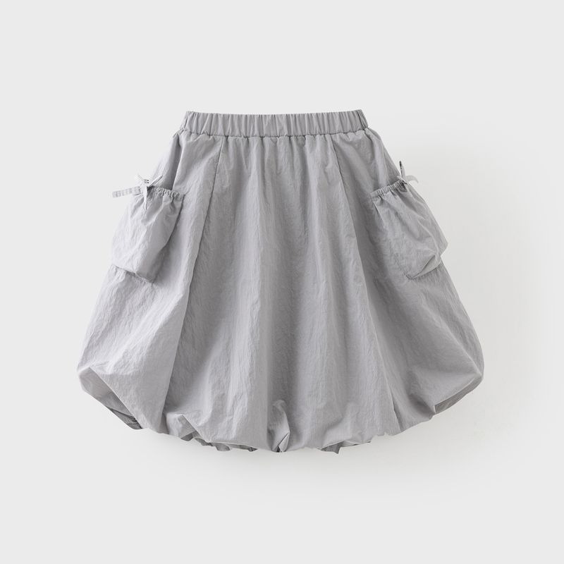 David Bella Girls  Mountain-Style Outdoor Skirt 2026 Spring New Children s Functional Floral Skirt for Older Children Polar Gray [Ready Stock] 110