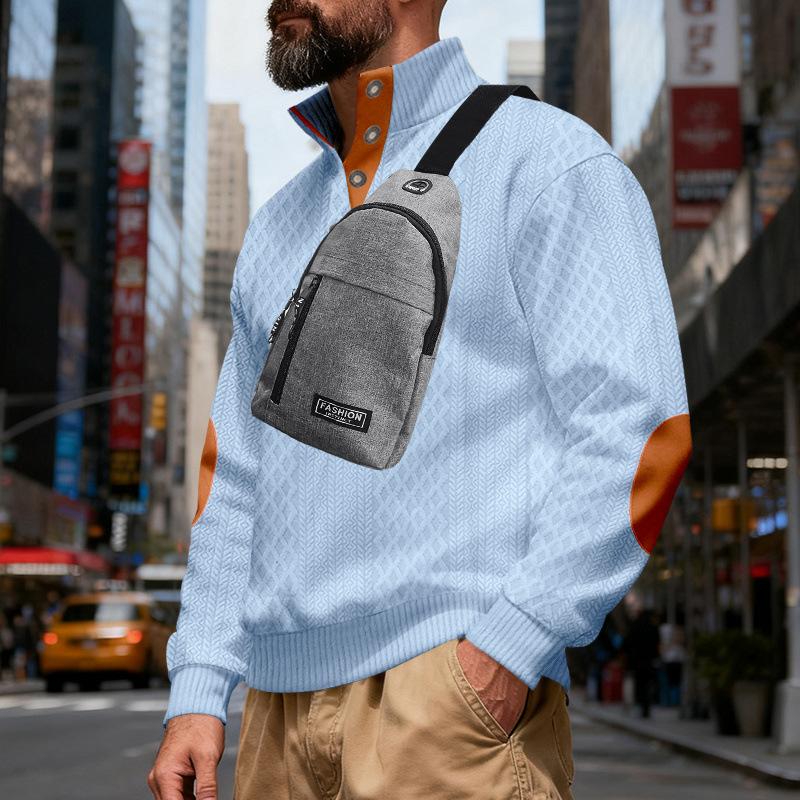 2025 Autumn and Winter New Loose Retro Stand Collar Casual Sweatshirt