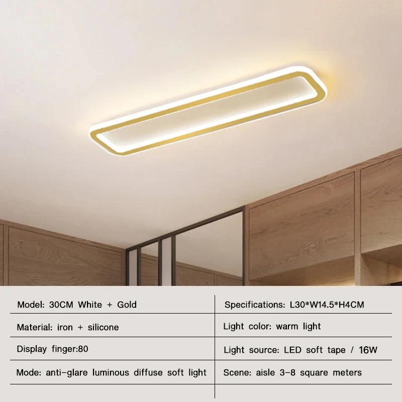 Modern LED Ceiling Lights for Living Room Bedroom  Balcony Aisle Hallway Lamps Strip Chandelier Indoor Lighting Fixtures Luster