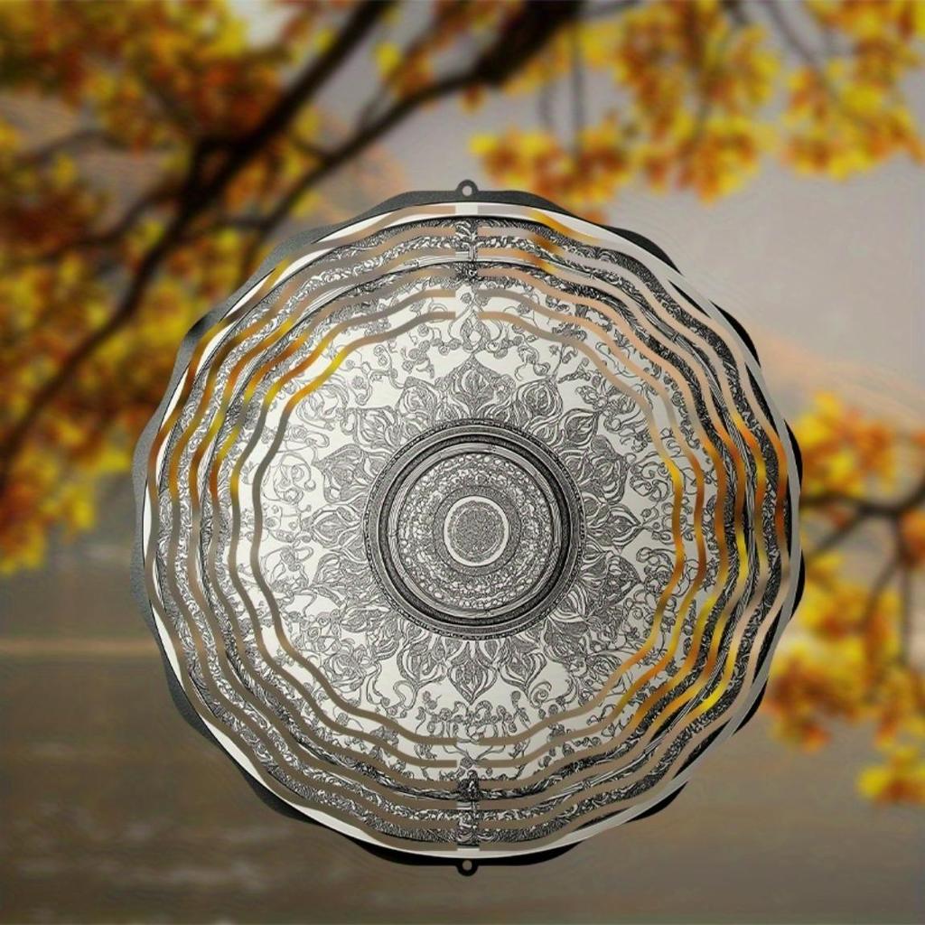 10 Zoll Hängendes Windspiel Außendekor Elegante Hofdekoration mit 360° Drehhaken Einzigartiges Dynamisches Design für Frühling Sommer Herbst Geschenk