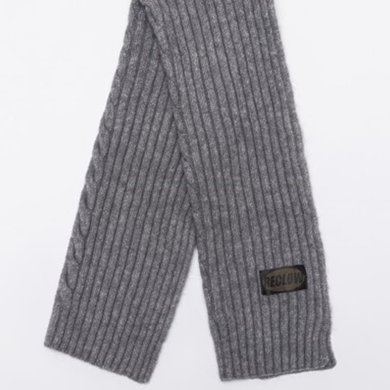 RECLOW CREAMY Short Muffler, Dark Gray