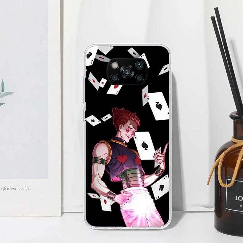 Hunter HXH  Hisoka Phone Case For Xiaomi Poco X7 X6 X5 M7 M8 Pro F7 Ultra Redmi 15C 15 13C 13 12C 12 10 10C 10A Art Fundas Poco