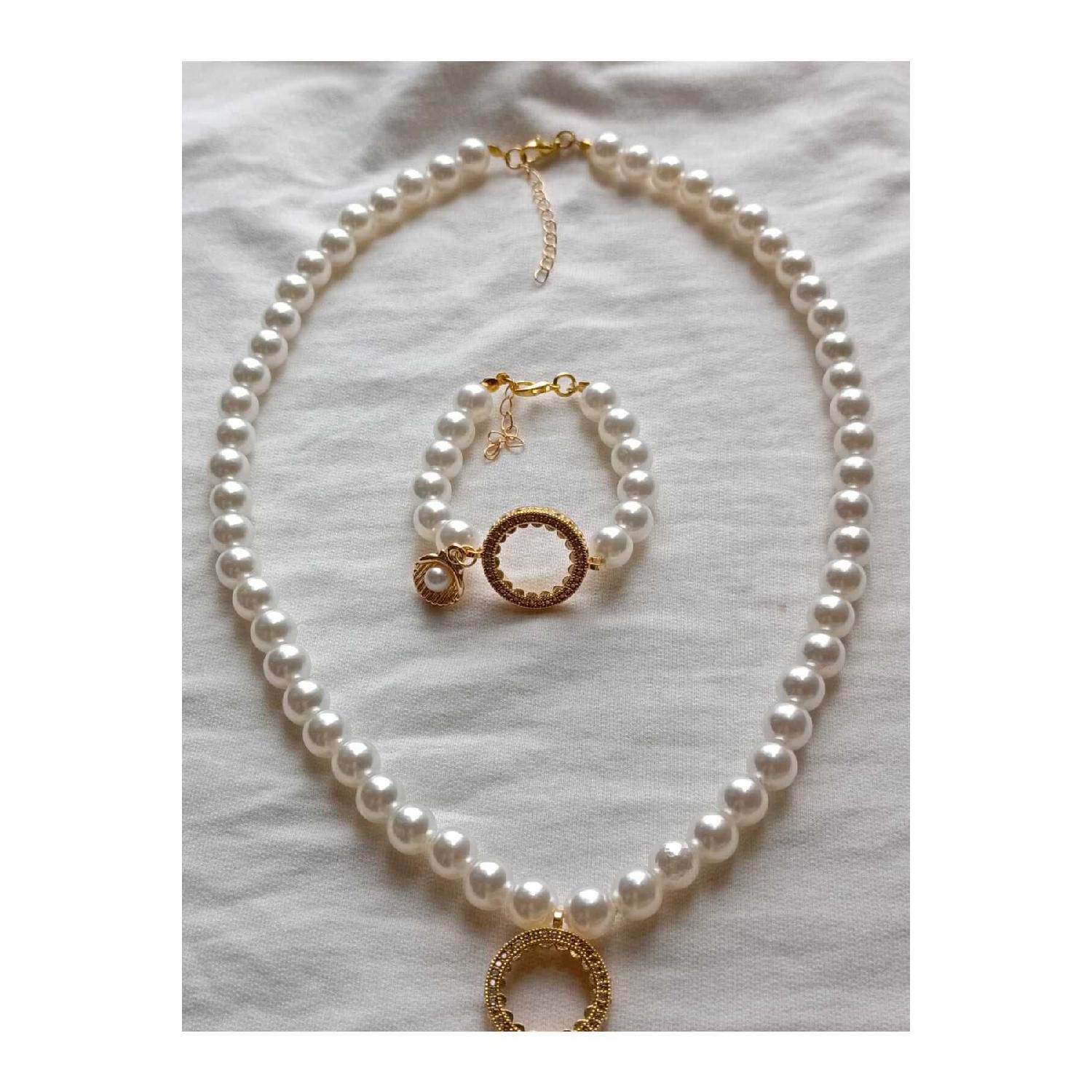 

Gospel Bracelet And Necklace Set сірий колір