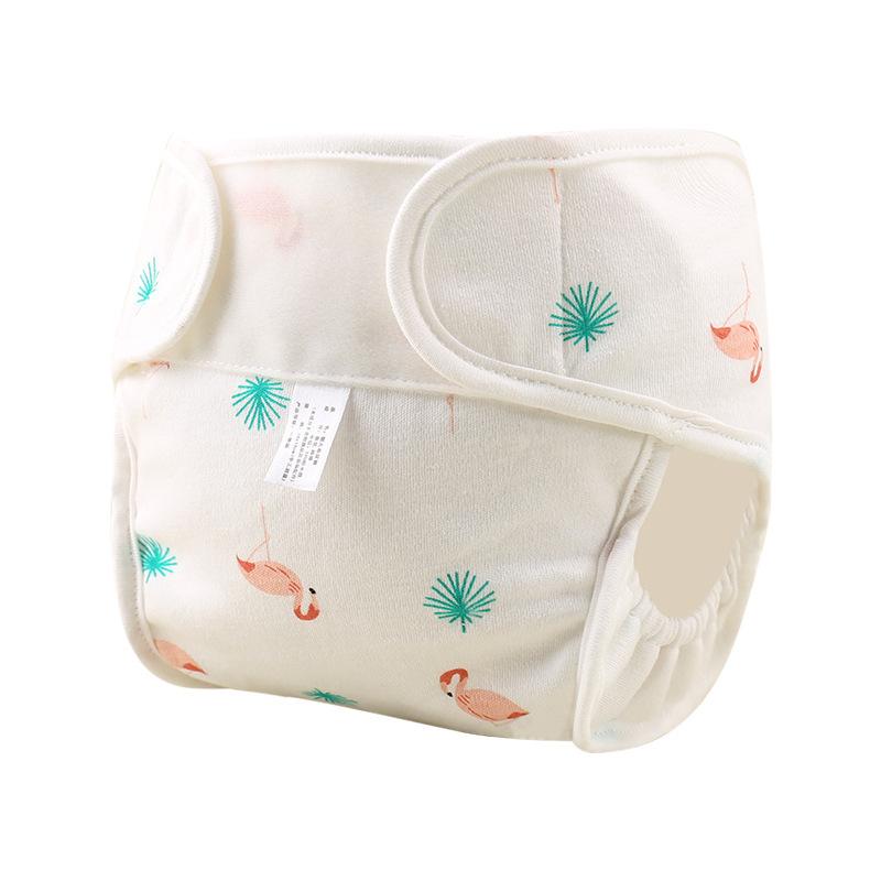 Baumwolle bedruckte Windel Baby Cartoon wasserdichte Windelhose Dreidimensionale Anti-Seitenleckage Neugeborenen Baby Windeltasche