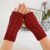 Mittens Knitting Gloves Solid Color Fingerless Glove Comfortable Women Hand Warmer  Women