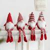 Christmas Hanging Gnome Set of 2 Cute Elf for Doll Wedding Birthday Decor for Xmas Festival Holiday Party Decoration Gif