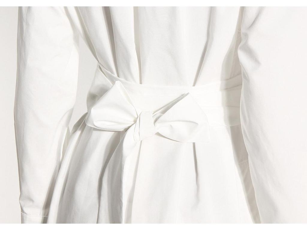 Retro Irregular Waist-Cinched Loose Shirt Dress – Niche European & American Design