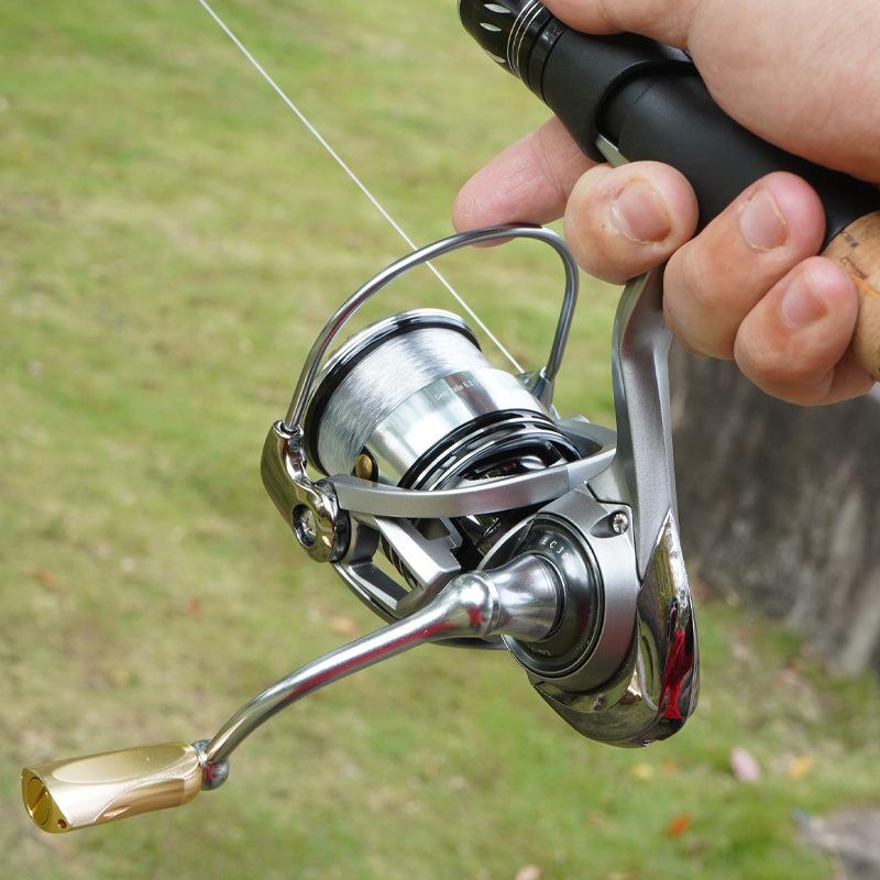 Chensheng New-Style Lure Spinning Reel All-Metal Shallow Spool Long-Cast High Gear Ratio 5.2:1 Left Hand Fishing Reel 2500 серебряный