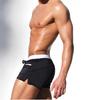 UXH Men's Stylish Stripe Quick-Dry Nylon Swim Trunks with Pockets