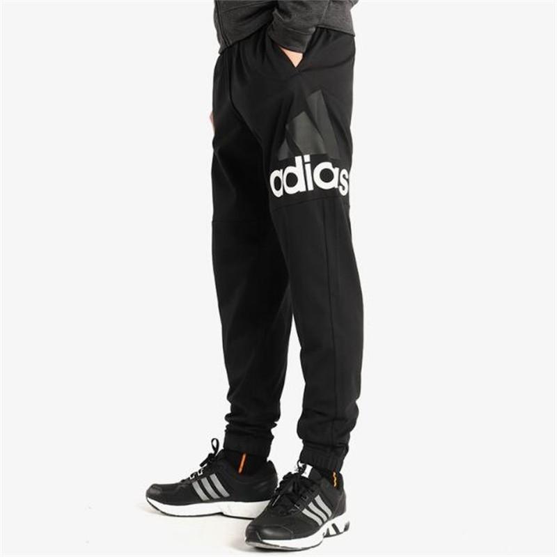 adidas Large Logo Knit Casual Pants Men Bottoms Black B47217