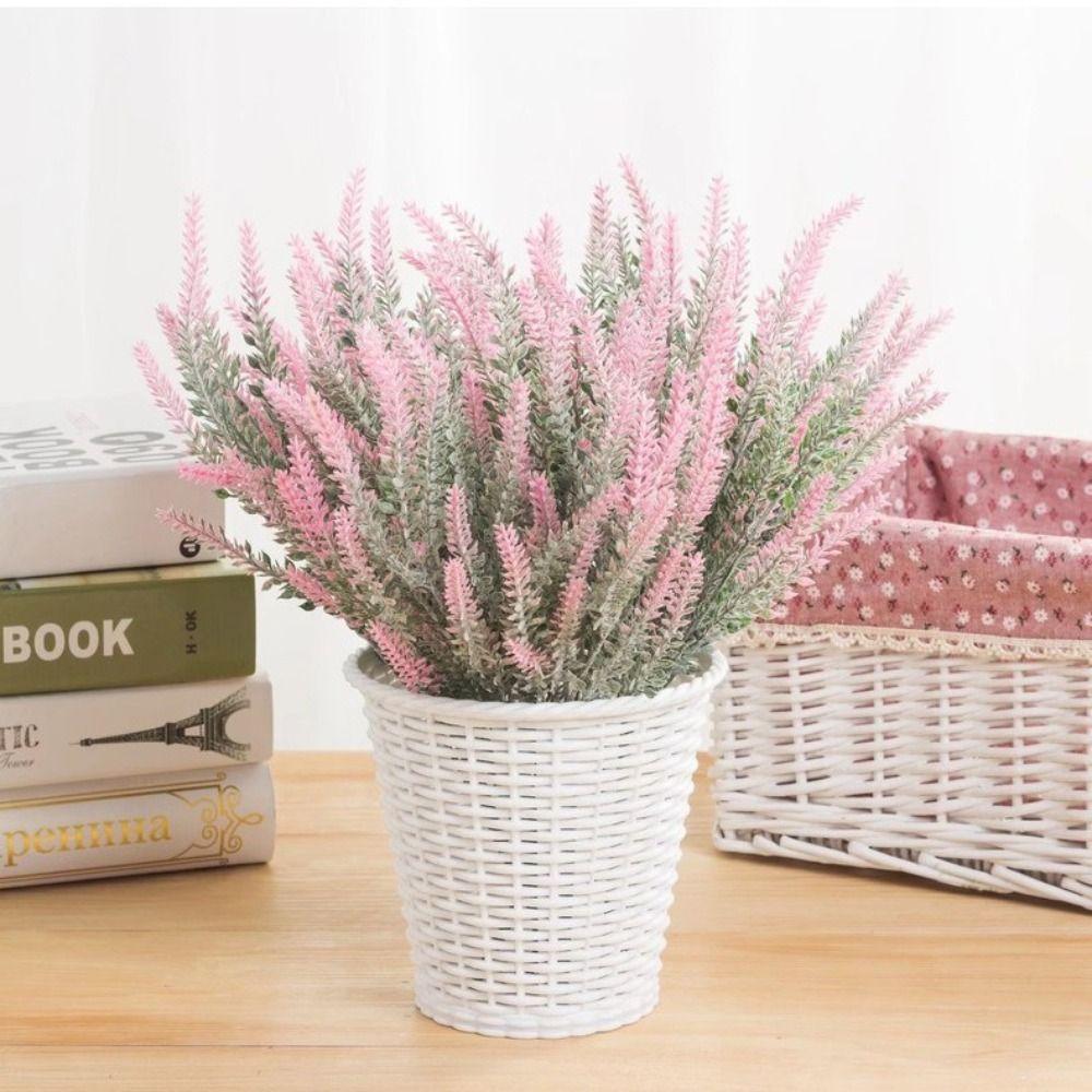 Supplies Plastic Artificial Flowers Floral Arrangement DIY Plastic Lavender Multicolor Wedding Decorative Flowers Home Table