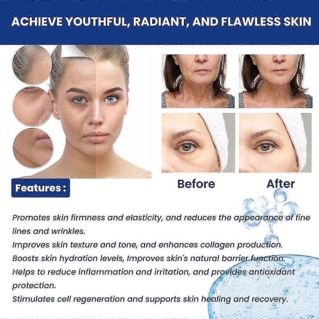 Eelhoe Blaues Kupferpeptid Essenz Set Kollagen Feuchtigkeitsspendend Und Straffend Gesichtshaut Anti-Aging Feuchtigkeitsspendende Essenz