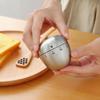 Stainless Steel 60 Minutes Egg Shaped Mechanical Reminder Alarm Clock Kitchen Timer Countdown