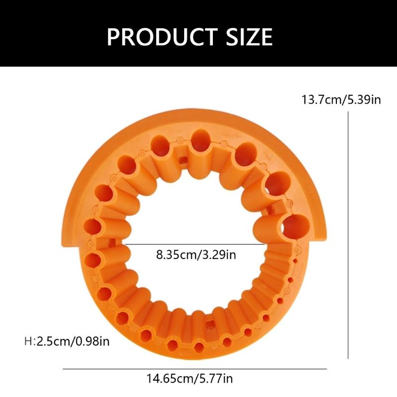 ABS 20 Loch Bohrer Schleifschärfer und Schutzhandschuhe für Winkelschleiferteil Heimreparaturen und Werkstattprojekt