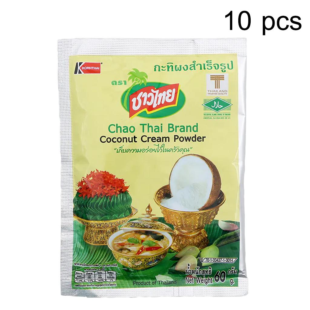 Chao Thai Coconut Cream Powder 60 G. X 1 / 3 / 10 Pcs