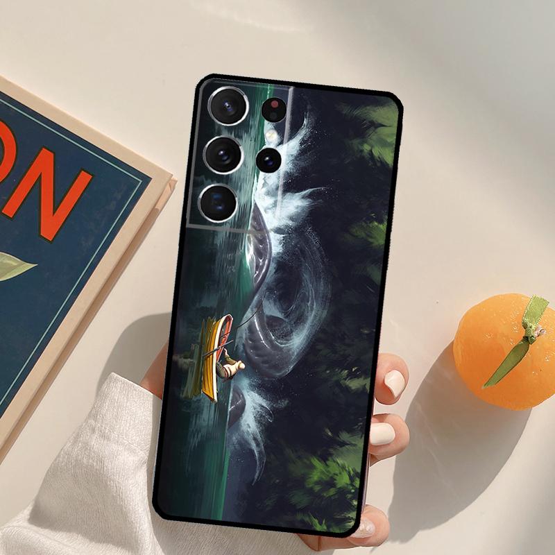 Fish Fishing Fisherman Phone Case For Samsung Galaxy S24 S25 S26 Ultra S20 S21 S22 S23 Plus S10 S25 FE Back Cover