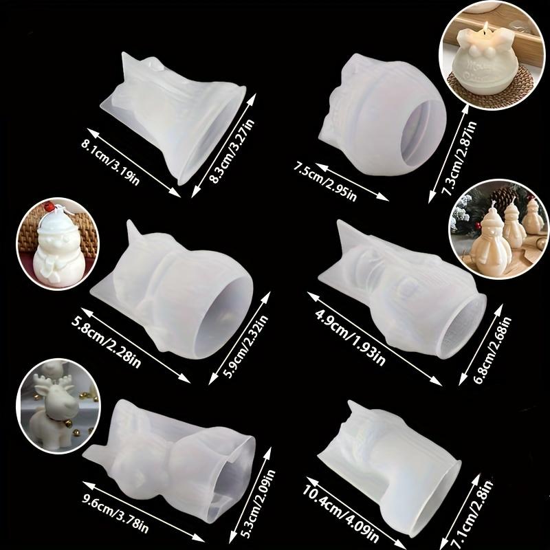 

3D Рождественский снеговик, Лось, Олень, силиконовая форма для свечей, сделай сам, ручная работа, ароматерапия, гипсовые изделия из смолы, изготовление домашних рождественских украшений