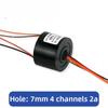 Durchgangsloch-Schleifring, Leitring, Elektrischer Bürstenhalter, 5mm-7mm2, 4-Kanal, 6-Kanal Farbige Drähte