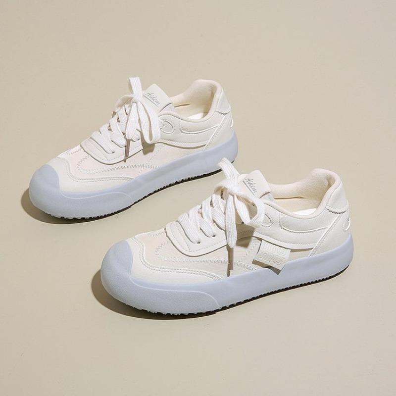 

thick-soled non-slip white shoes women s autumn new fashion versatile casual board shoes soft-soled low-top tide 40