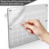 Magnetic Clear Fridge Dry Erase Calendar and Weekly Meal Planner Board