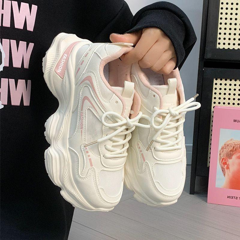 Summer mesh breathable dad shoes 22 new ins trendy platform sports and leisure shoes