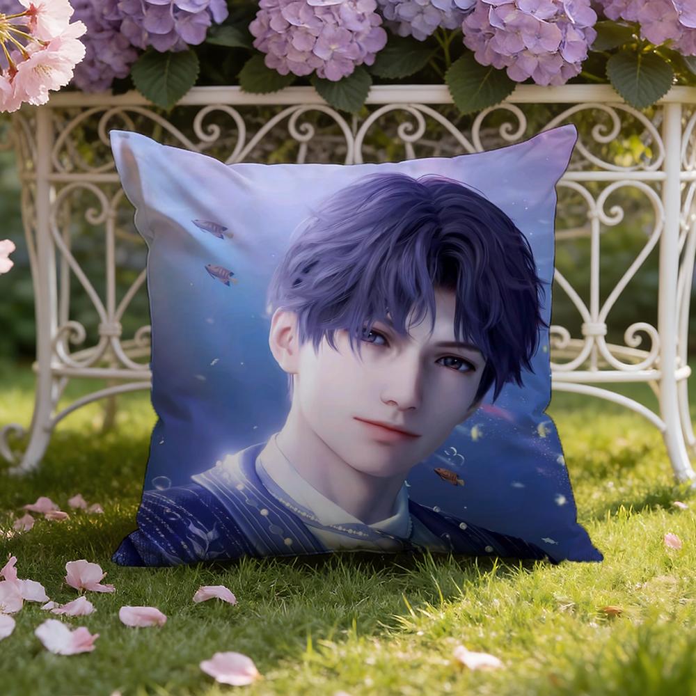 R-Rafayel Love D-Deepspace Cushion Cover Home & Car Dual-Scene Pillow Cover: Reversible for Premium Comfort