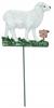 Decorative garden spike, animals, ornament on a stick, 42 cm