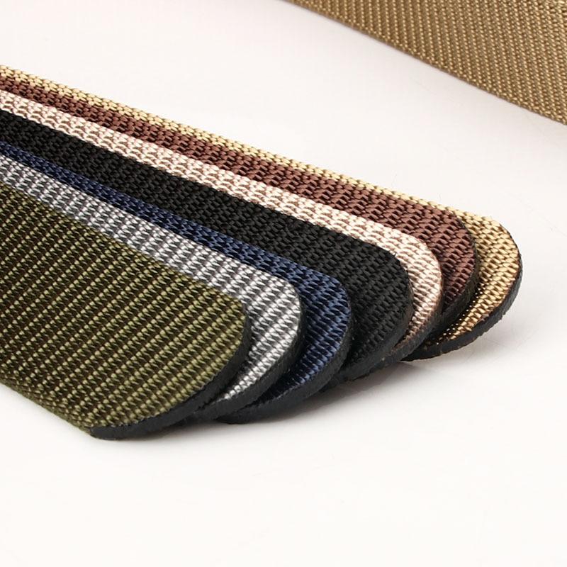 Nylon Canvas Belt, Toothless Automatic Buckle Belt Outdoor Sports Leisure Business Belt, Belt