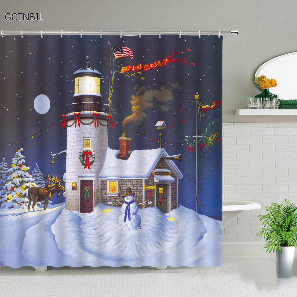 3d Nordic Italy Street Alley Shower Curtain Garden Flowers Scenery Retro Design Cloth Curtains Waterproof Home Bathroom Decor