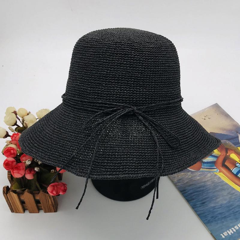 

Recommended Handmade Filament Crochet Hat, High-End Monofilament Hat, Women S Summer Seaside Beach Foldable Straw Hat adjustable чорний