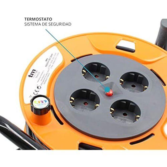 Câble de Rallonge - TM ELECTRON - 50 m - Haute qualité - Résistant - Alimentation électrique