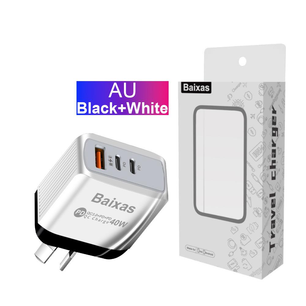 Universal Power Adapter: Compatible with EU, US, UK, AU Standards, featuring 1U + 2PD Charging Ports.