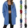 Women's Loose Fit Zip Up Lined Sweatshirt Jacket Casual Cardigan Coat for Fall and Winter