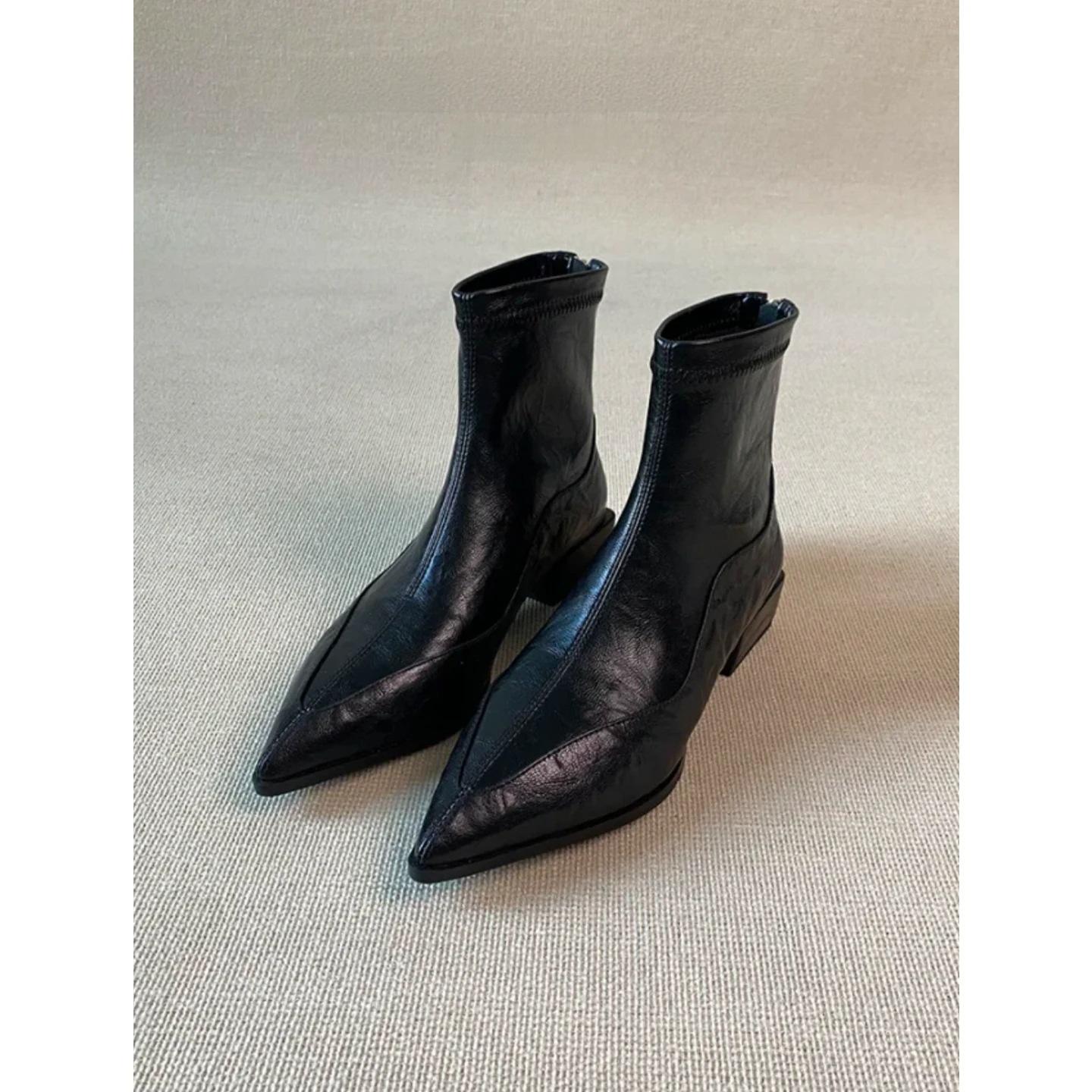 Soft leather version! French temperament pointed