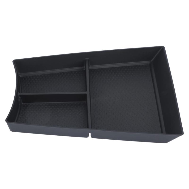 Textured Base Console Storage Tray, Car Interior Insert with Split Storage Space for Phone, Cards, Coins, and Daily Cabin Carry Needs