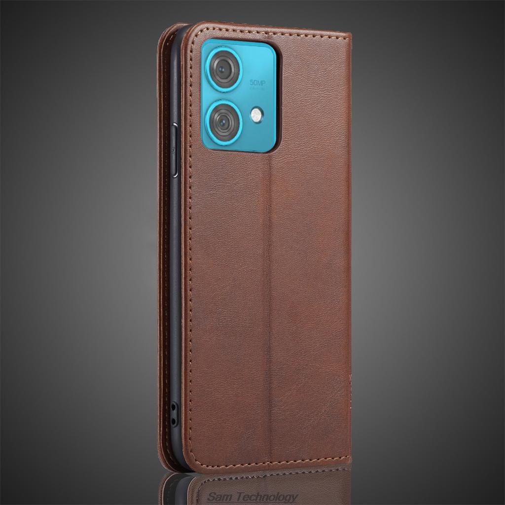 Magnetic Attraction Leather Case for Motorola Moto Edge 40 Neo 6.55" Holster Flip Cover Case Wallet Phone Bags Capa Fundas Coque