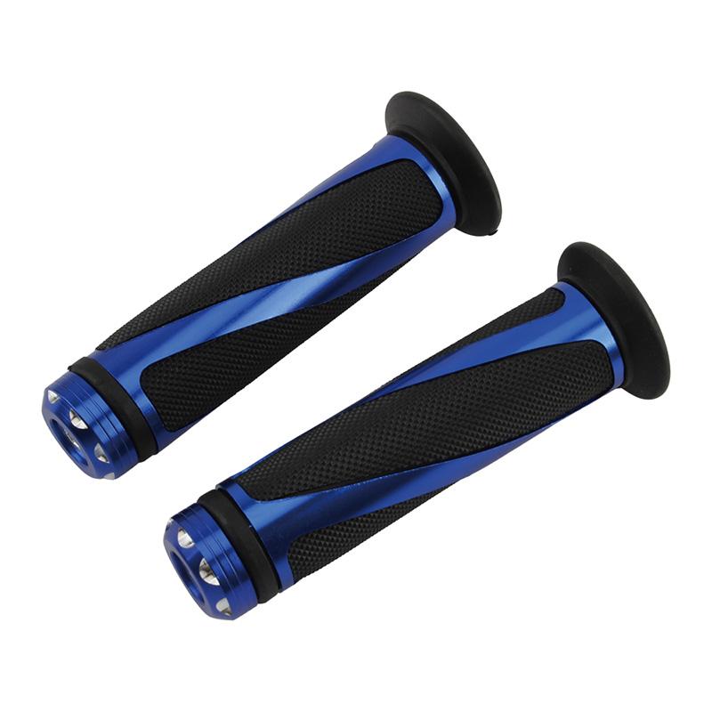 Universal Motorcycle Handle Handlebar Hand Bar Grip 7/8 22mm For Kawasaki Honda Yamaha Suzuki Benelli Ducati